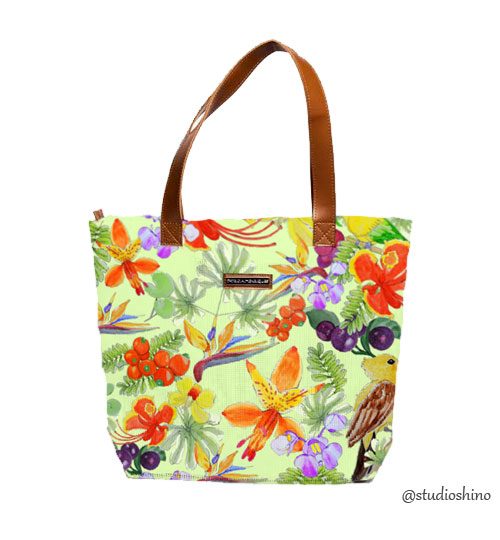 Bolsa estampada natureza